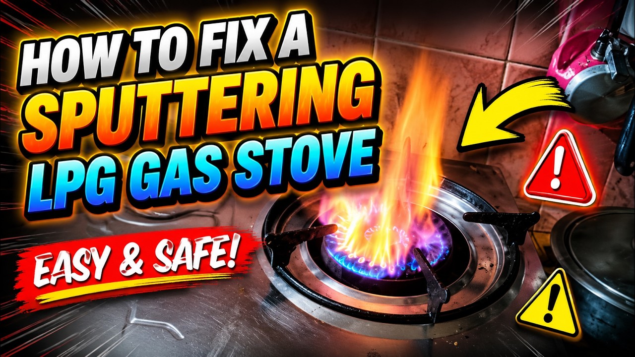 How to Fix a Sputtering (mini explosion) Gas Stove