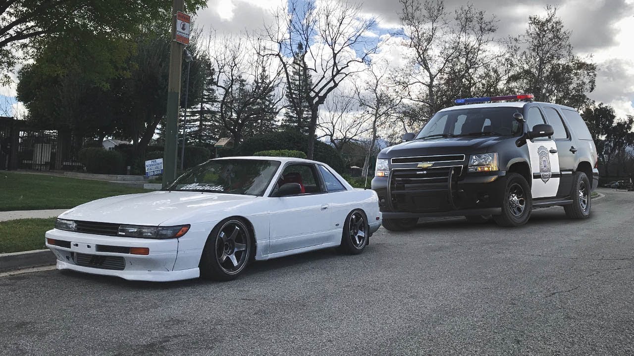 Running from the Cops in my S13 Silvia!