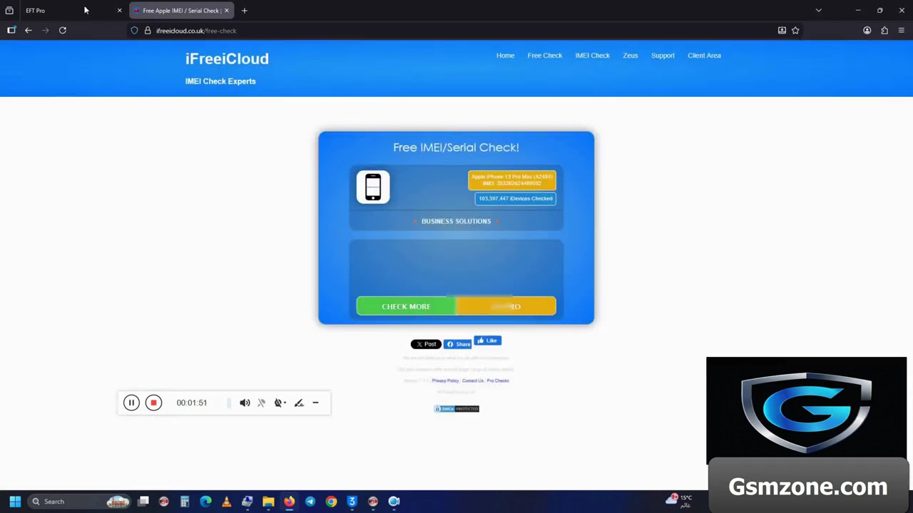 iCloud Remove Open Menu USB By EFT PRO 