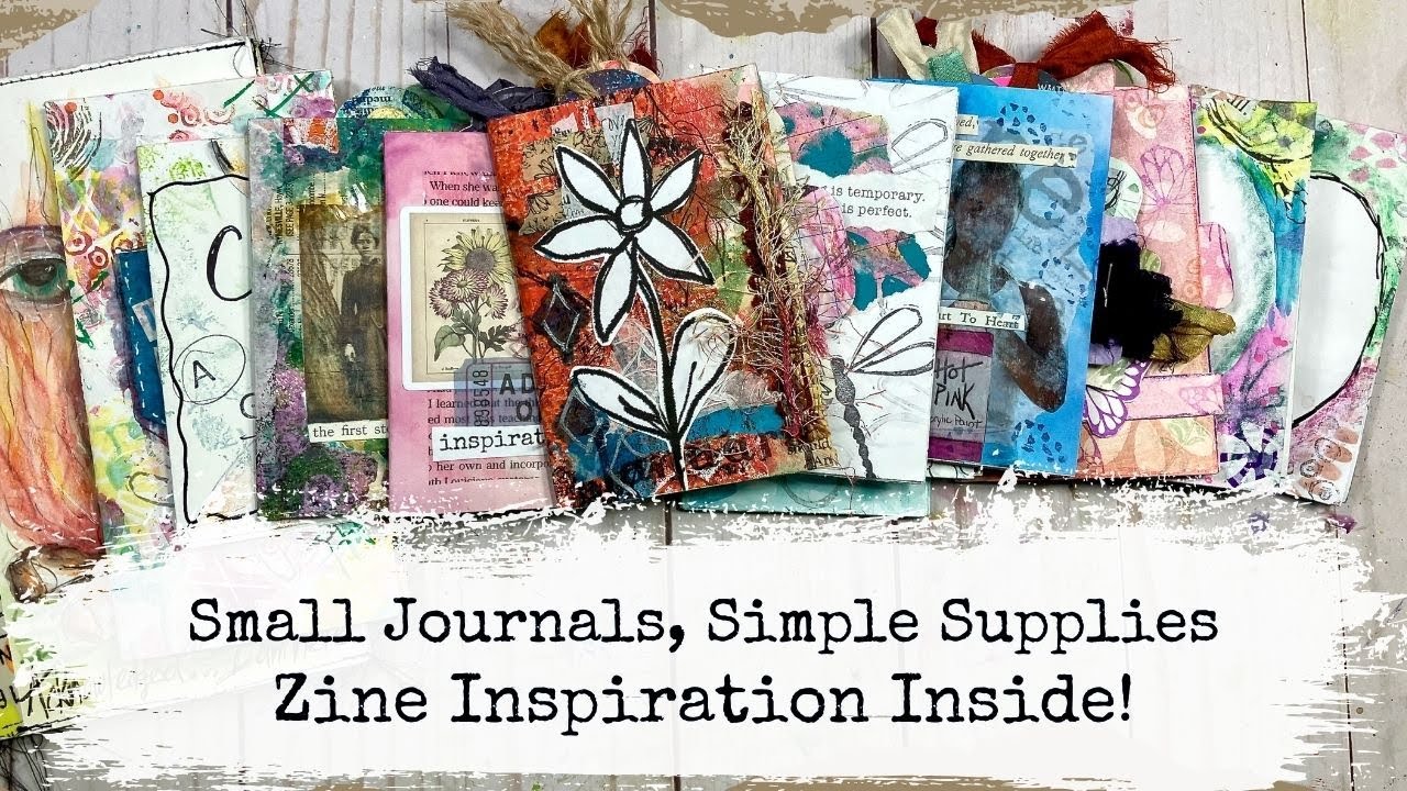 Zine Flip Through 📚 | Easy Mini Art & Junk Journals for a Simple Creative Practice