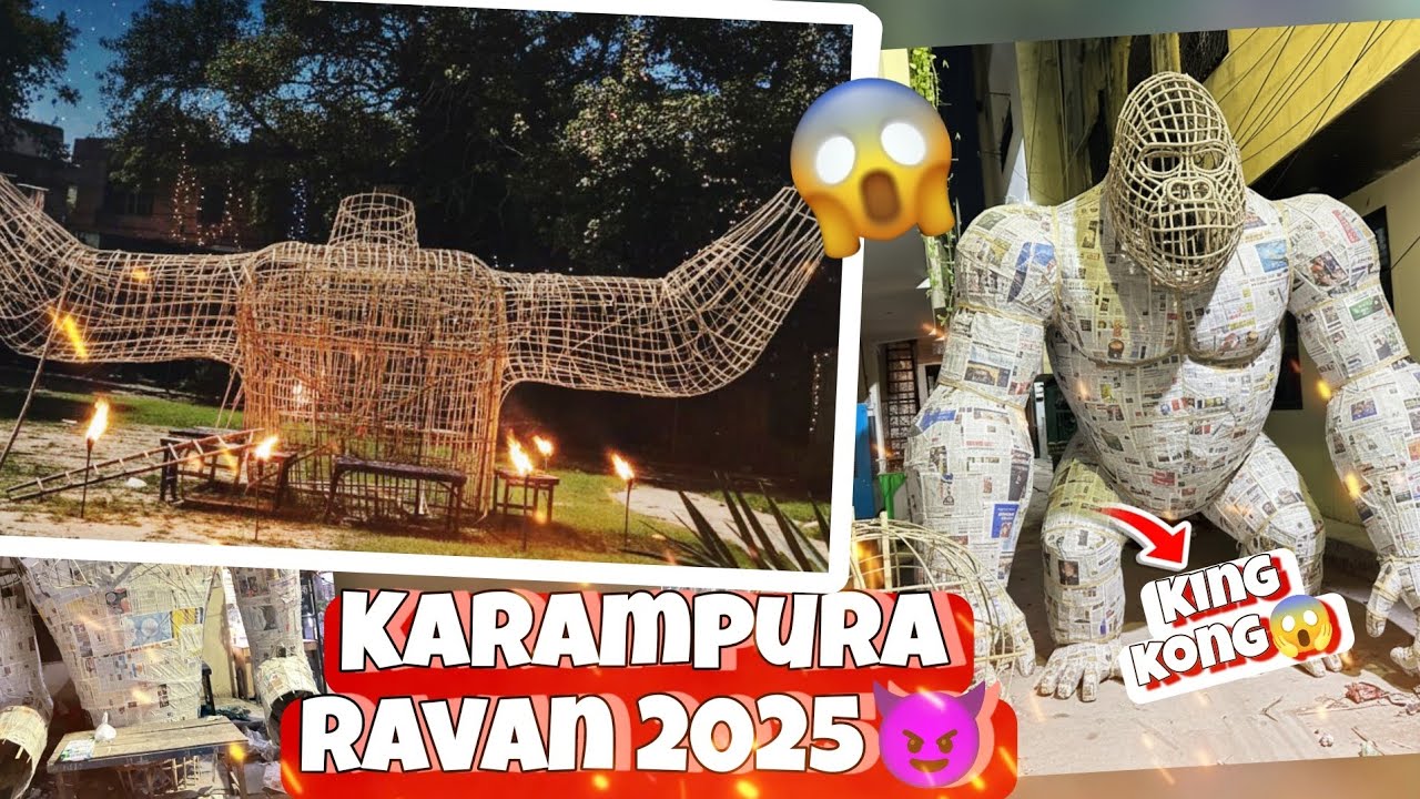 Karampura All Ravan 2025 | Moti Nagar Ravan 2025 | Jk Vlogs | Ravanmaking2025 