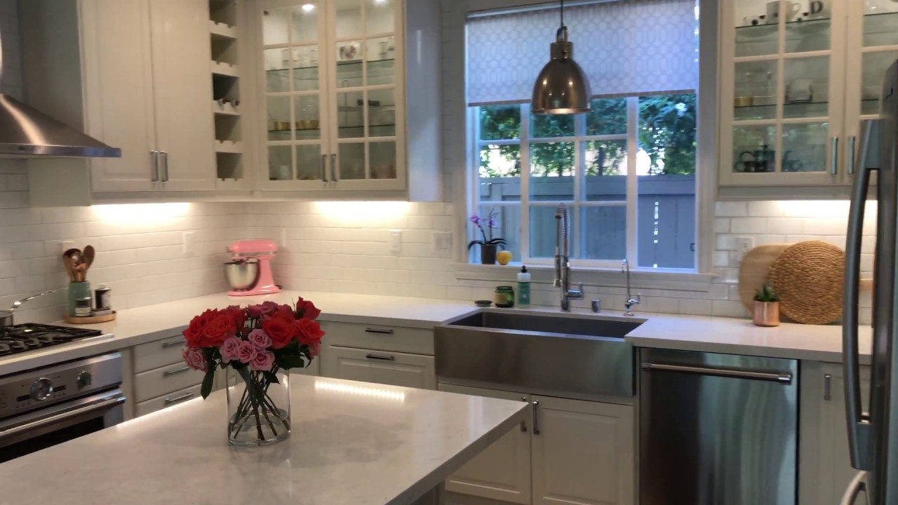 White Modern Farmhouse IKEA Kitchen Summer Tour