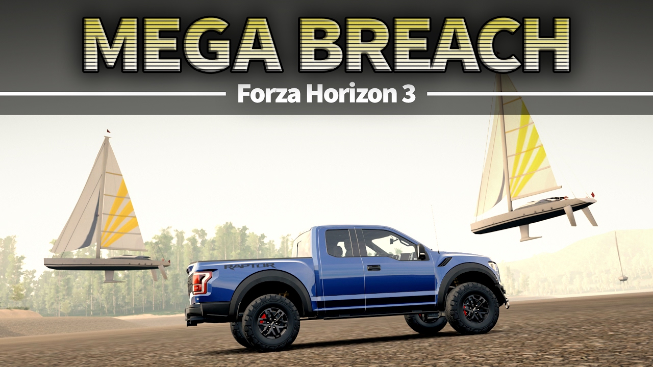 MEGA BREACH - How to breach any body of water + Many extras - Forza Horizon 3