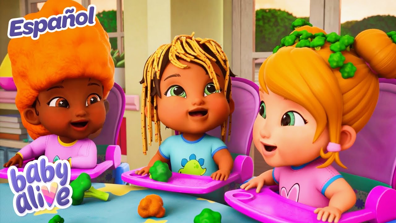 ¡Guerra De Comida! 🍝🫛 Baby Alive en Español ⭐️ Animación para niños | Videos de bebes