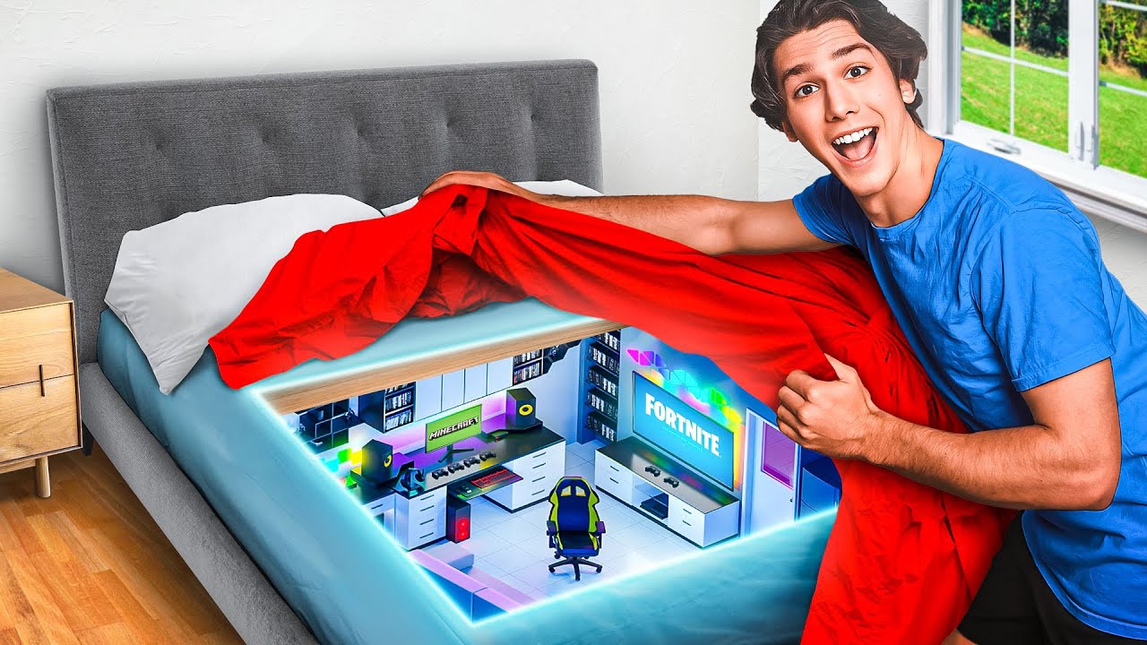 We Built 4 Secret Rooms (Hide & Seek)