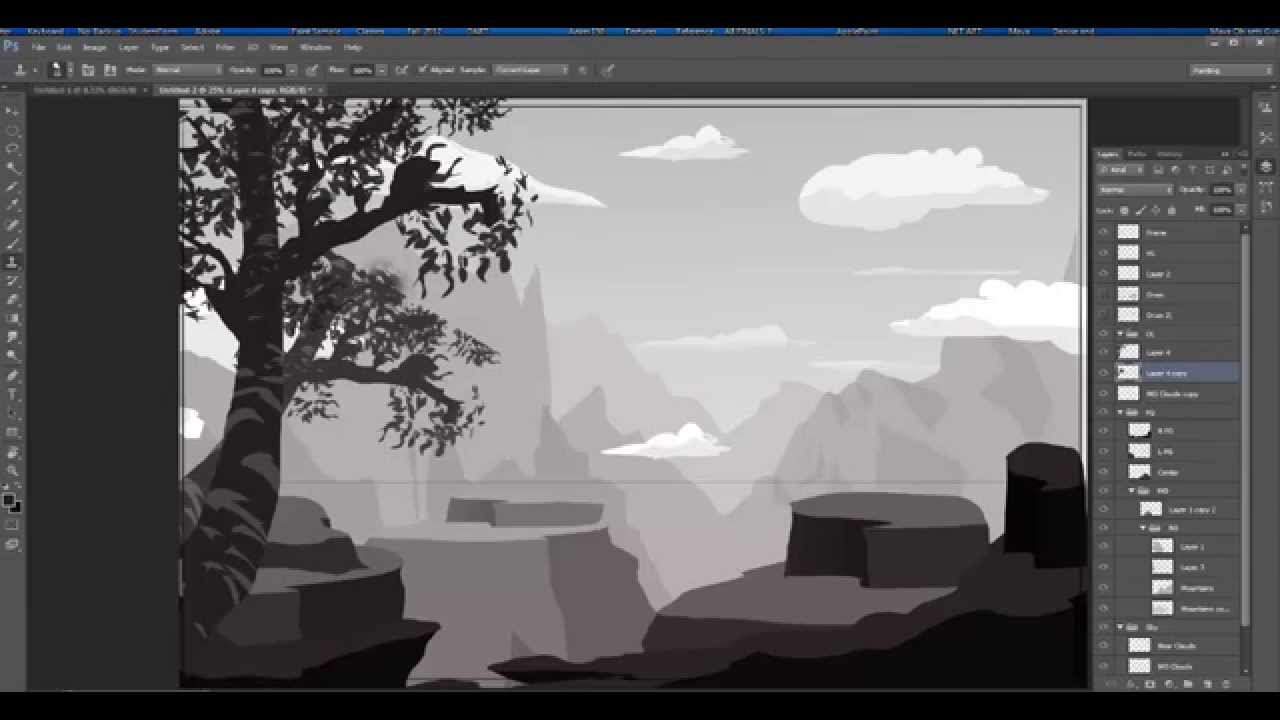 Stylized Environment Painting -Demo1-with Phil Dimitriadis