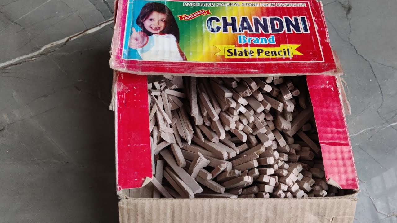 IS THIS RED SLATE PENCIL | CHANDNI BRAND SLATE PENCIL UNBOXING | SLATE PENCIL UNBOXING | 