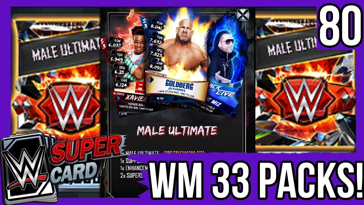 WRESTLEMANIA 33 PACK OPENING - WM 33 PACKS - WWE SUPERCARD S3 #80