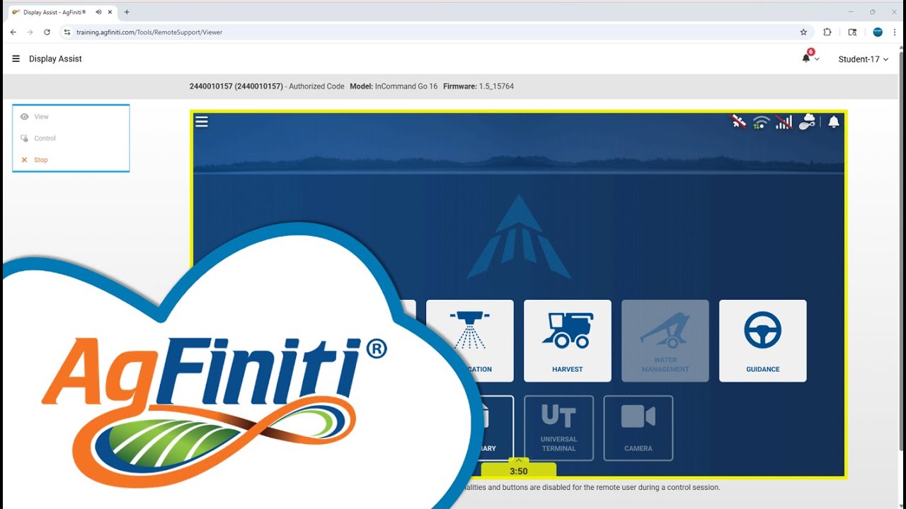 AgFiniti® Remote Support