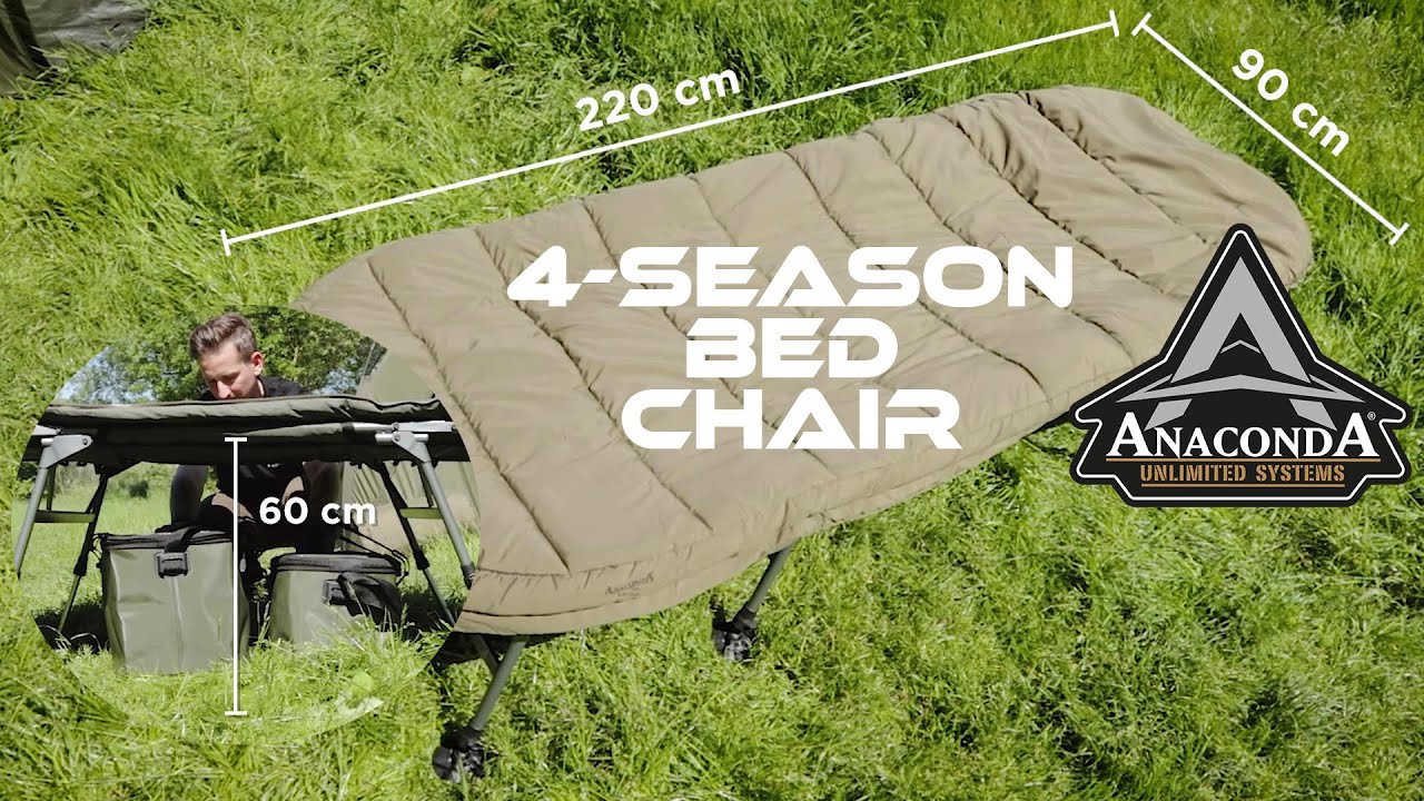 Hochwertige Liege für alle Jahreszeiten in stabiler Flatkonstruktion | ANACONDA 4-Season Bed Chair
