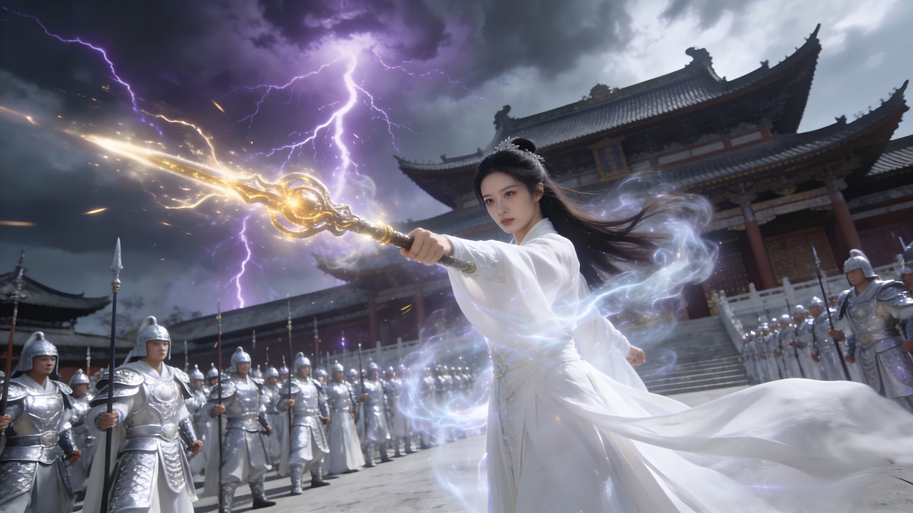 十萬天兵下凡捉拿仙女，誰料她法力高強，任何神仙都不是她的對手！