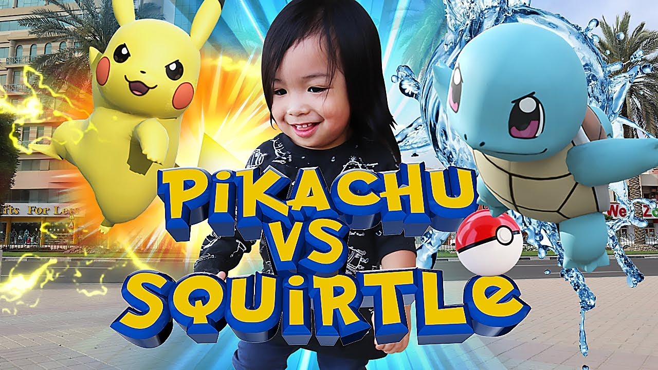 Pokemon in Real Life - Pikachu vs Squirtle