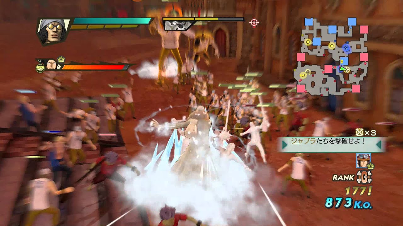 One Piece Pirate Warriors 3 - Kuzan Gameplay (ワンピース 海賊無双 3)