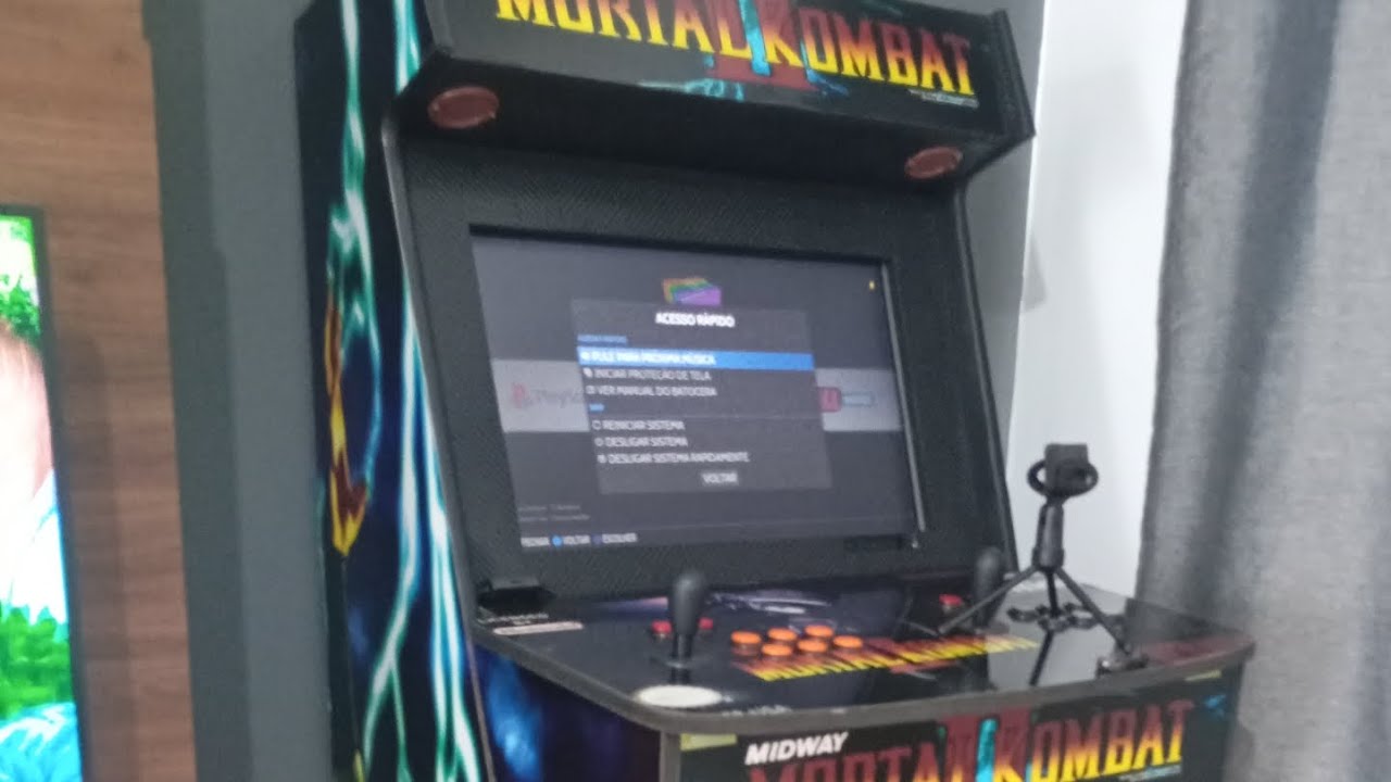 Testando meu fliperama com o sistema batocera ficou top 