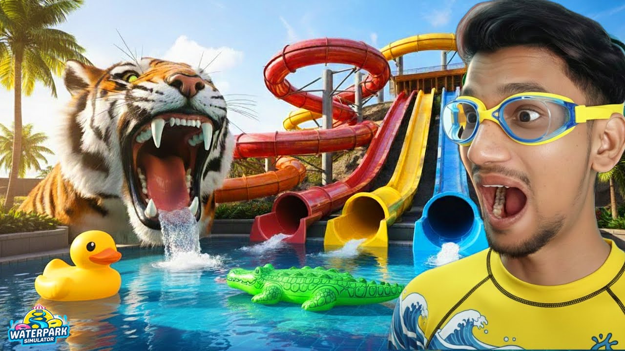 FINALLY OPENED MY OWN WATERPARK | water park simulator #1