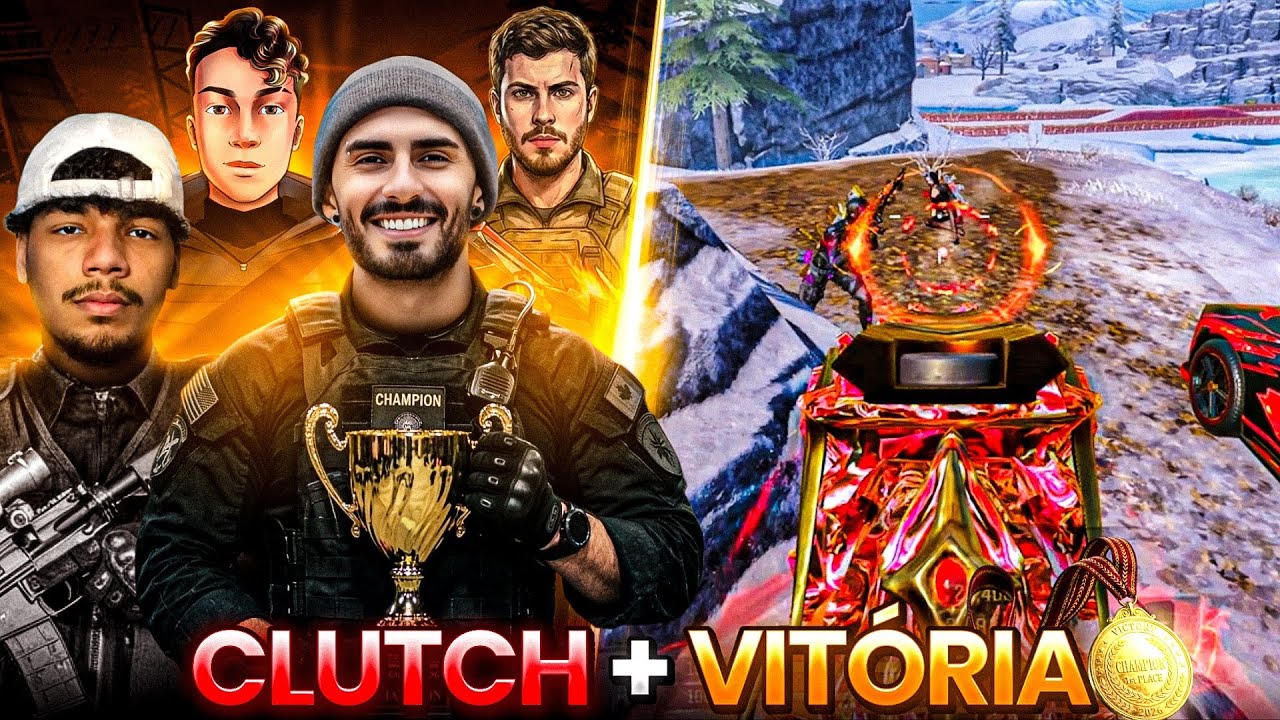 CLUTCH ABSURDO + VITÓRIA NO CAMPEONATO DO NINJA44HS 🏆 - COD: MOBILE BATTLE ROYALE