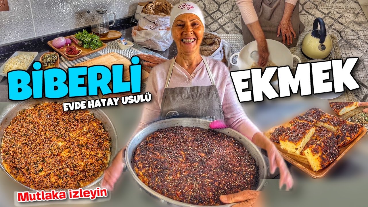 EV YAPIMI HATAY USULÜ Çıtır Çıtır BİBERLİ EKMEK !! Sizde Evinizde Mutlaka Yapın👏 ARİFE SULTAN İZLE