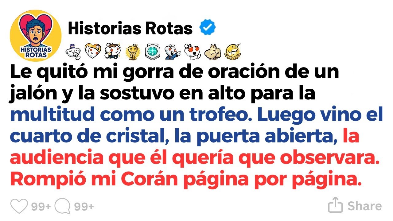 [HISTORIA COMPLETA] Le quitó mi gorra de oración de un jalón y la sostuvo en alto para la multitud..