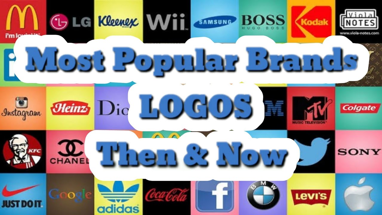 50 Most Popular BRANDS LOGOS THEN & NOW | STUDlike