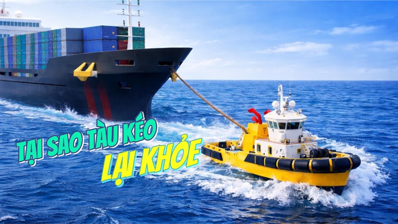 Tàu kéo hoạt động như thế nào? tại sao có thể kéo tàu hàng nghìn tấn?