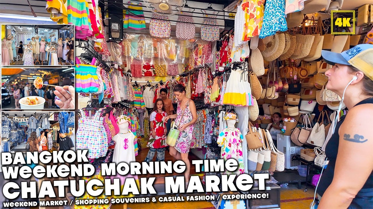 Bangkok Chatuchak Weekend Market  / Souvenirs shops  - Morning Time  ( March 2025)