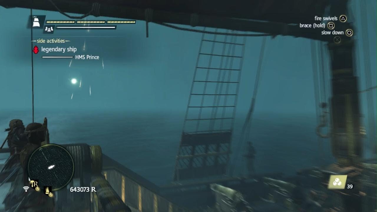 Black Flag Jackdaw Vs Legendary WarShip HMS Prince