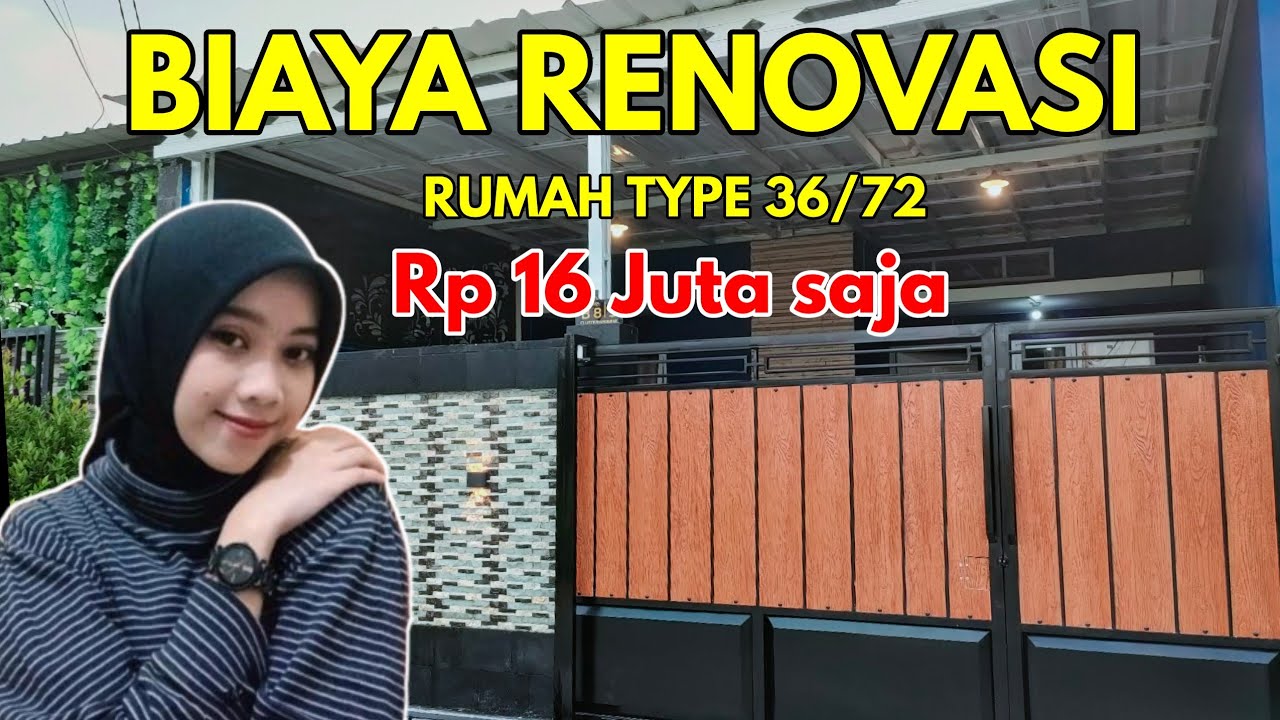Biaya renovasi teras rumah minimalis type 36/72 cukup  Rp16 juta saja sudah cantik