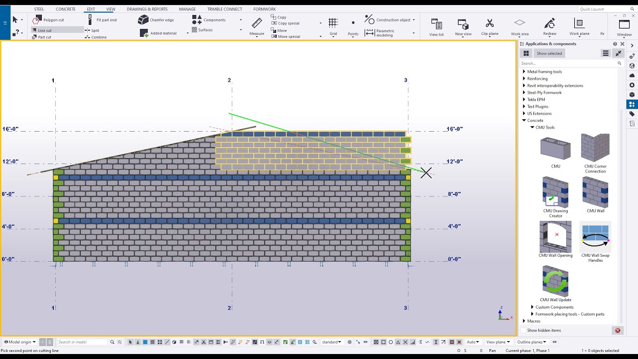 Tekla Structures: Masonry Tutorials – Lesson 4