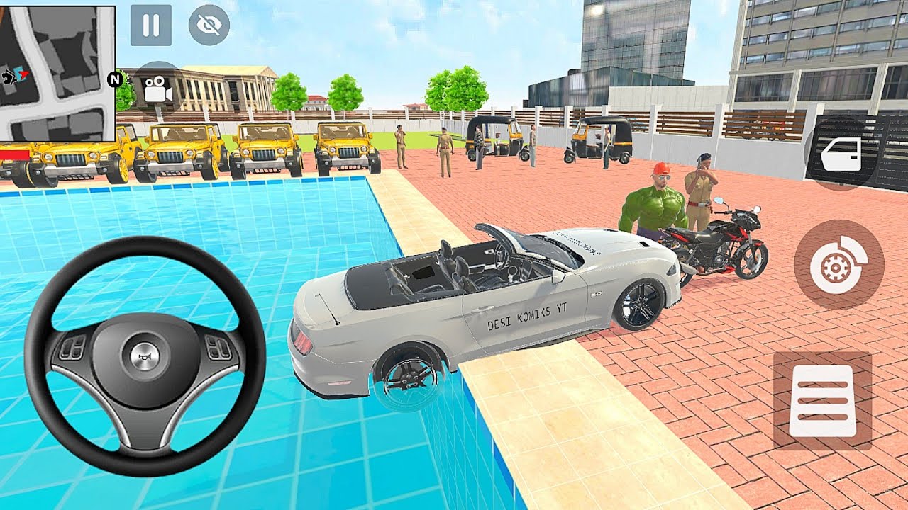 Bike car game simulator 🎮 jack hulk order an Mustang GT car and drive in the game