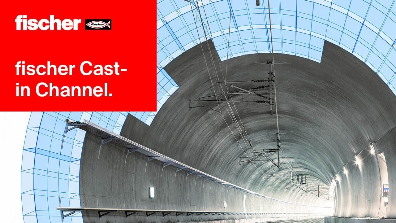 fischer Cast-in Anchor Channel System |  Used for anchoring in cracked and non-cracked concrete