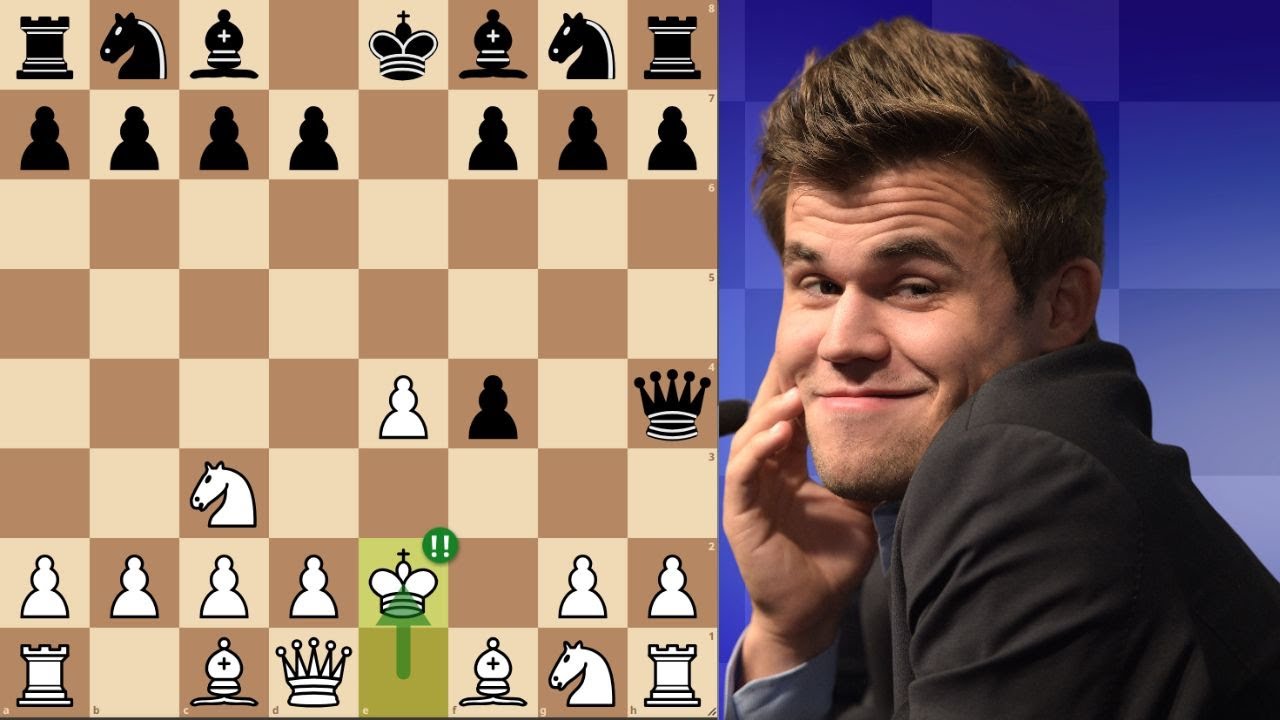 Como Magnus Carlsen DOMINA com a Linha Mais ABSURDA do Gambito do Rei!!!