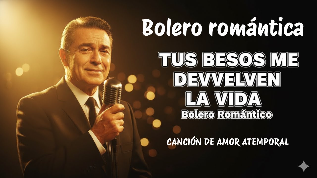 Tus Besos Me Devuelven la Vida, Bolero Romántico Nuevo, Letra Oficial, Voz Masculina