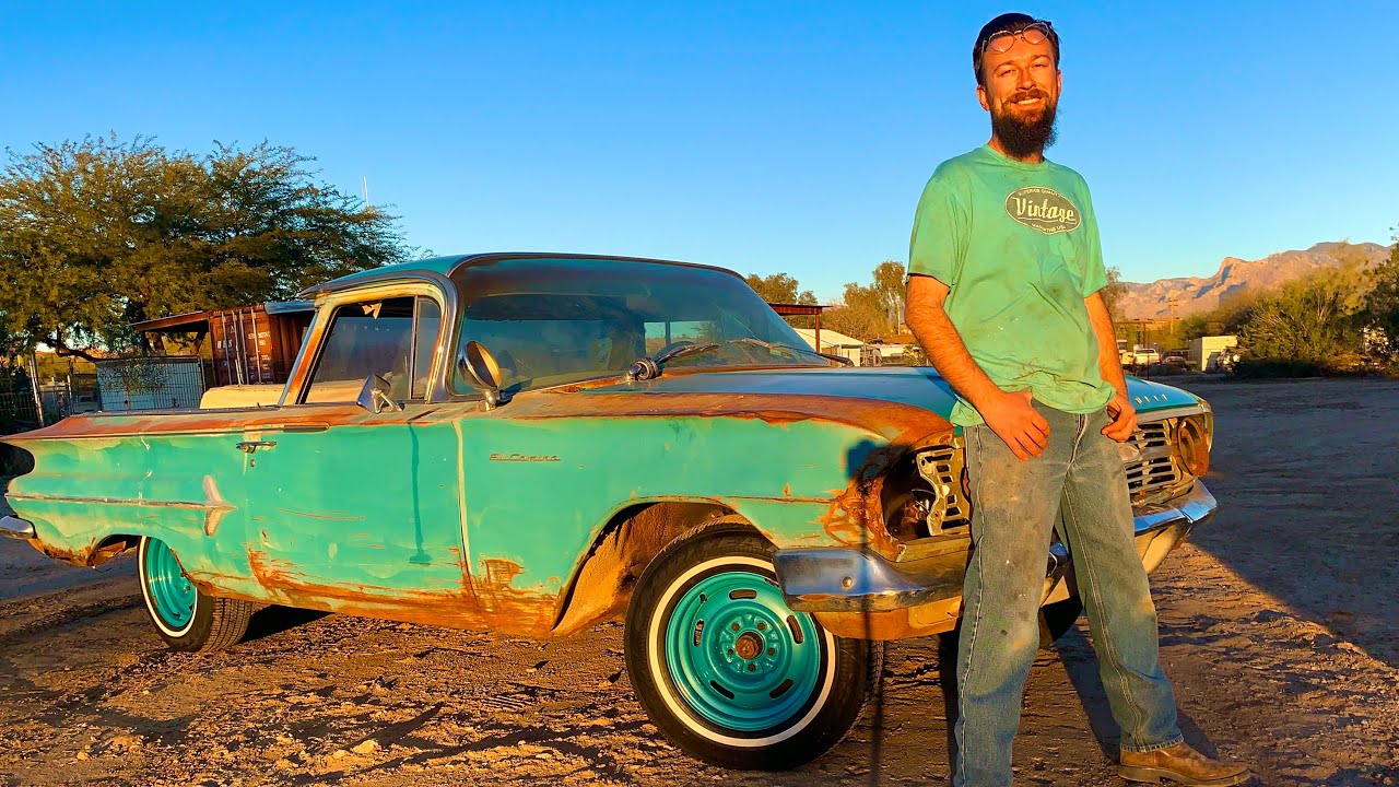 El Camino first start in 40 years! and an ACCIDENTAL paint job?