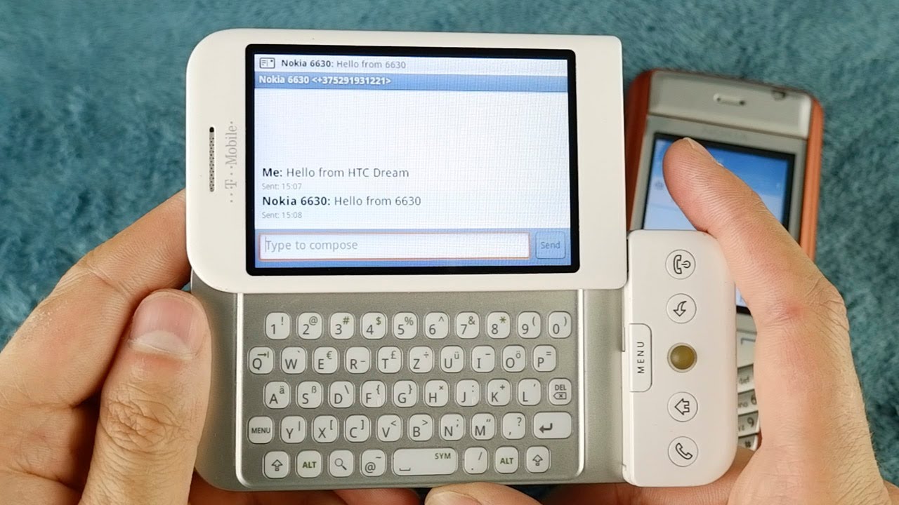 Sending SMS from HTC Dream to Nokia 6630