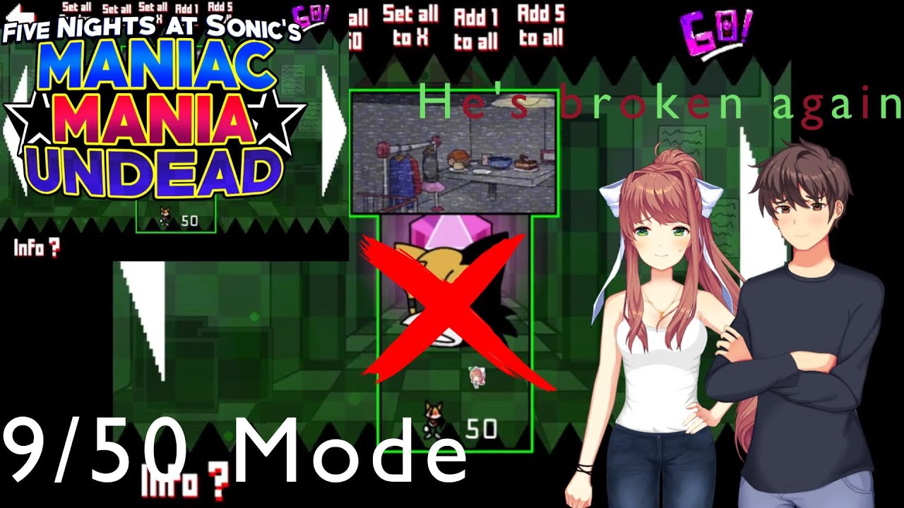 Maxi and Monika play FNAS: Maniac Mania Undead (DEMO 1) 9/50 Mode WITHERED TAILS IS BROKEN AGAIN