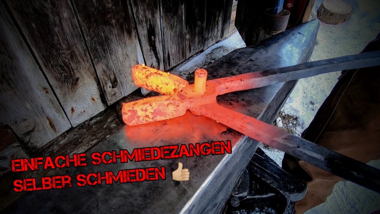 Einfache Schmiedezangen selber schmieden | Subtitled