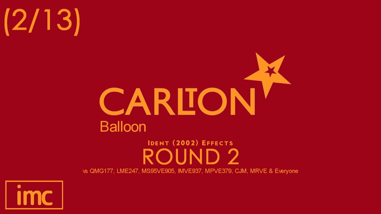 ITV1 Carlton ident (2002) Effects R2 vs QMG177, LME247, MS95VE905, IMVE937, MPVE379, CJM, MRVE & EO