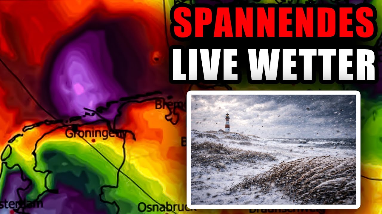 Das Sturmtief vom 3. Januar 2026, als es auf Deutschland traf...