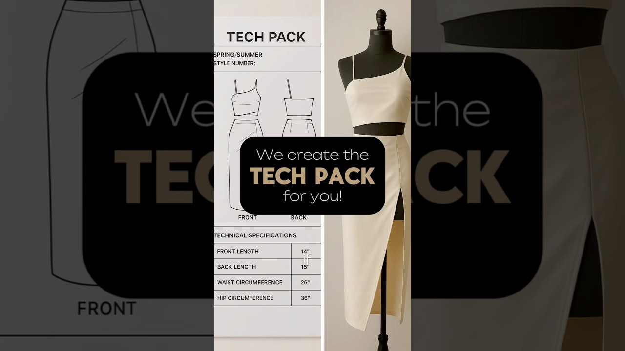 We Create Your Tech Packs & Send for Approval | Clothing Manufacturer