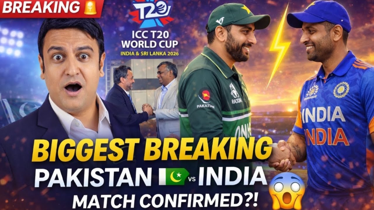 Breaking: 🔥 Pakistan vs India Match CONFIRMED? | T20 World Cup 2026 Biggest Inside Update 😱