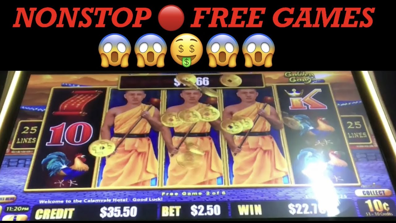 NONSTOP FREE GAMES on GOLDEN GONG 🐉 DRAGON LINK SLOT MACHINE 🤑 POKIE WIN