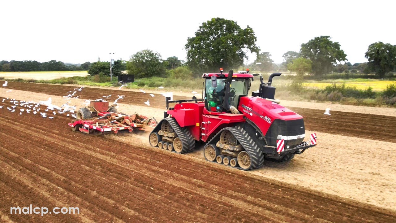 4Kᵁᴴᴰ Case IH Quadtrac 540 pulling a 4.5m Sumo Trio heavy cultivator near Tunstall, Suffolk. 👍