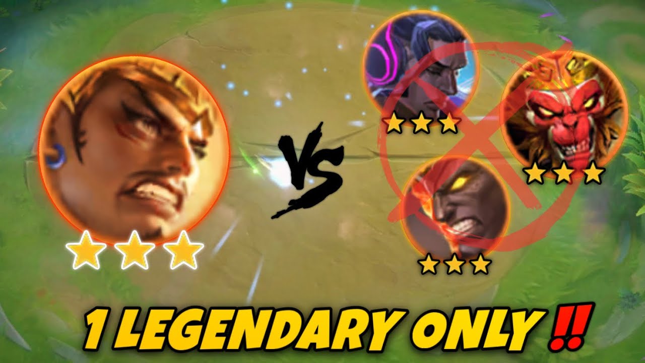 Unstoppable Gatotcaka 1 vs 3 Legendary Heroes || Tharz skill 3 Magic chess 2024