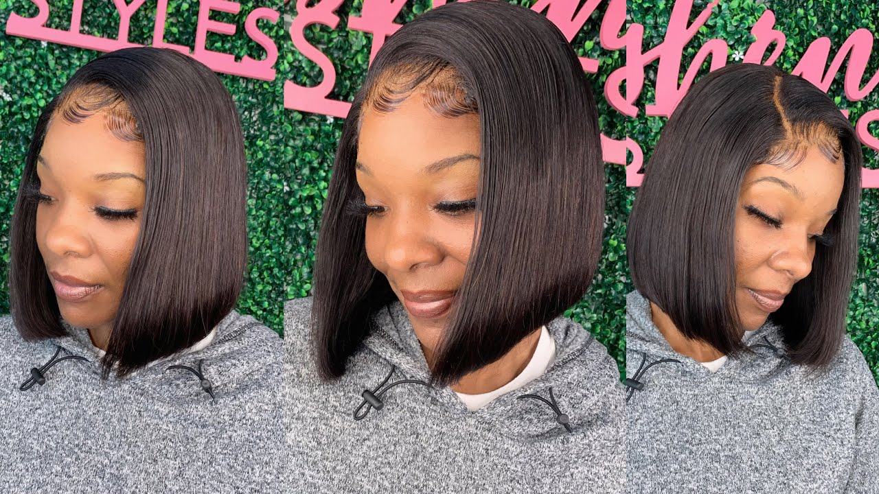 Closure Wig Install | Bob Cut & Baby Hair | Sit And Watch 💮