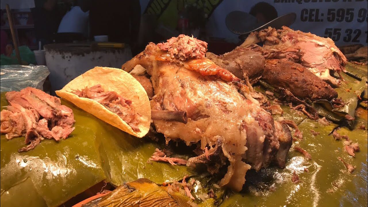 BARBACOA DE HOYO en el Mercado de Texcoco
