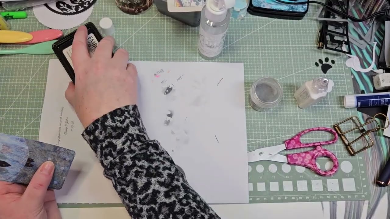 Using a napkin for an altered playing card #decktheyear by @PennysCraftyCreations 