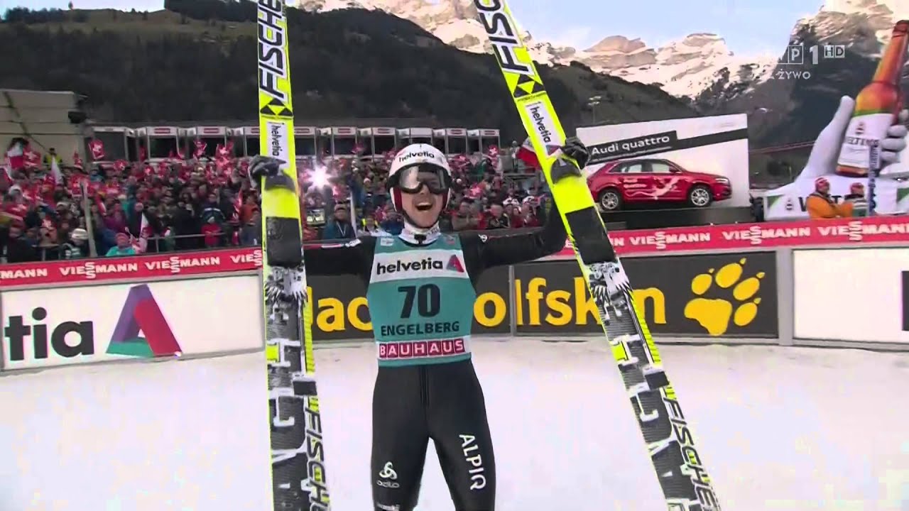 Engelberg 2014-Simon  Ammann 136,5 m 2 konkurs 2 seria