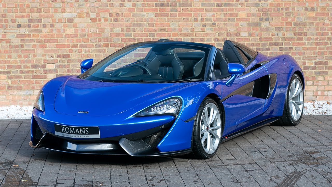 2018 McLaren 570S Spider - Vega Blue - Walkaround, Interior & Loud Revs