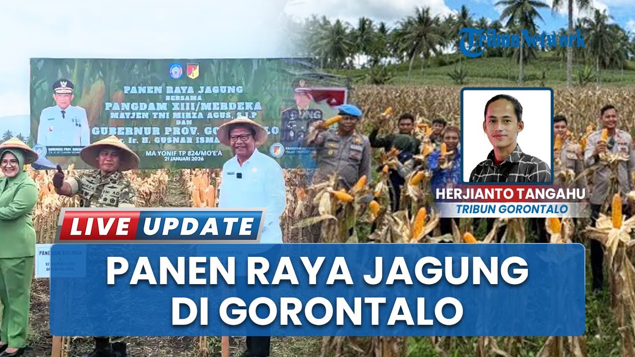 Semangat Panen Raya di Markas Yonif 824 Gorontalo, Acara Sempat Terhambat akibat Hujan Makin Deras