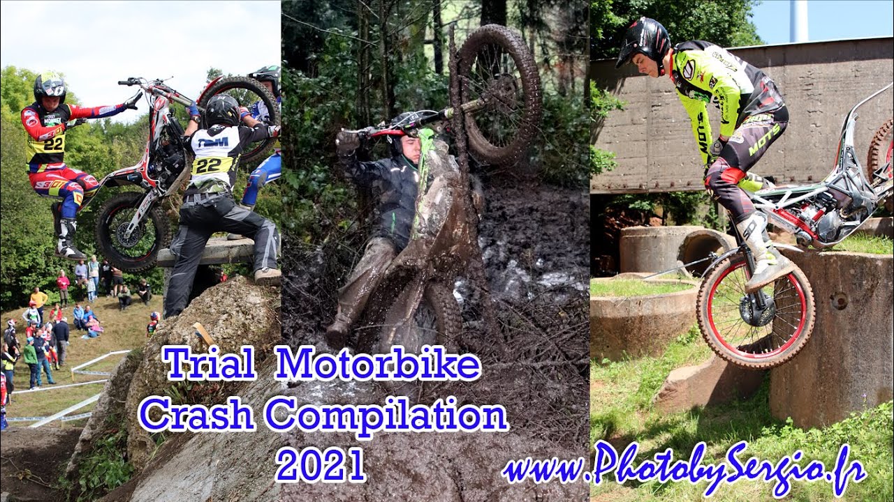 Trial motorbike crash compilation 2021